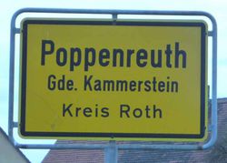Poppenreuth Kreis Roth Ortsschild.jpg